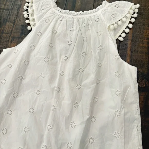 J. Crew White Eyelet Blouse with Ruffles - Picture 11 of 11